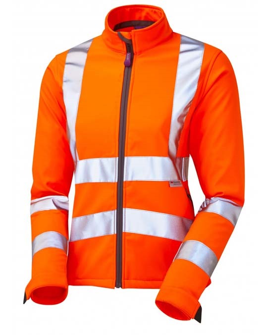 LEO WORKWEAR HONEYWELL ISO 20471 Cl 2 Ladies Softshell Jacket